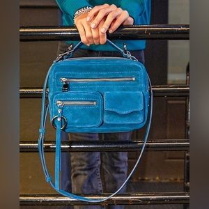 Rebecca Minkoff Jett Boxy Crossbody Teal
